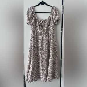 SHEIN Split Thigh Floral Dress Size 0XL